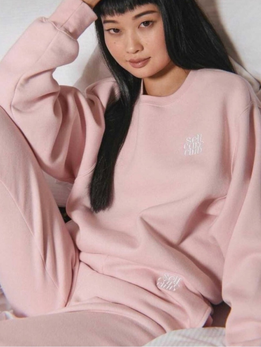 Self Care Club Crew Sweatshirt by Brunette the Label (New without tags) Size S/M - Picture 4 of 8